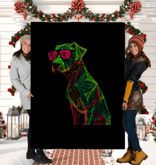 Energetic Doggie Spirit Sherpa Blanket - Beyond T-shirts