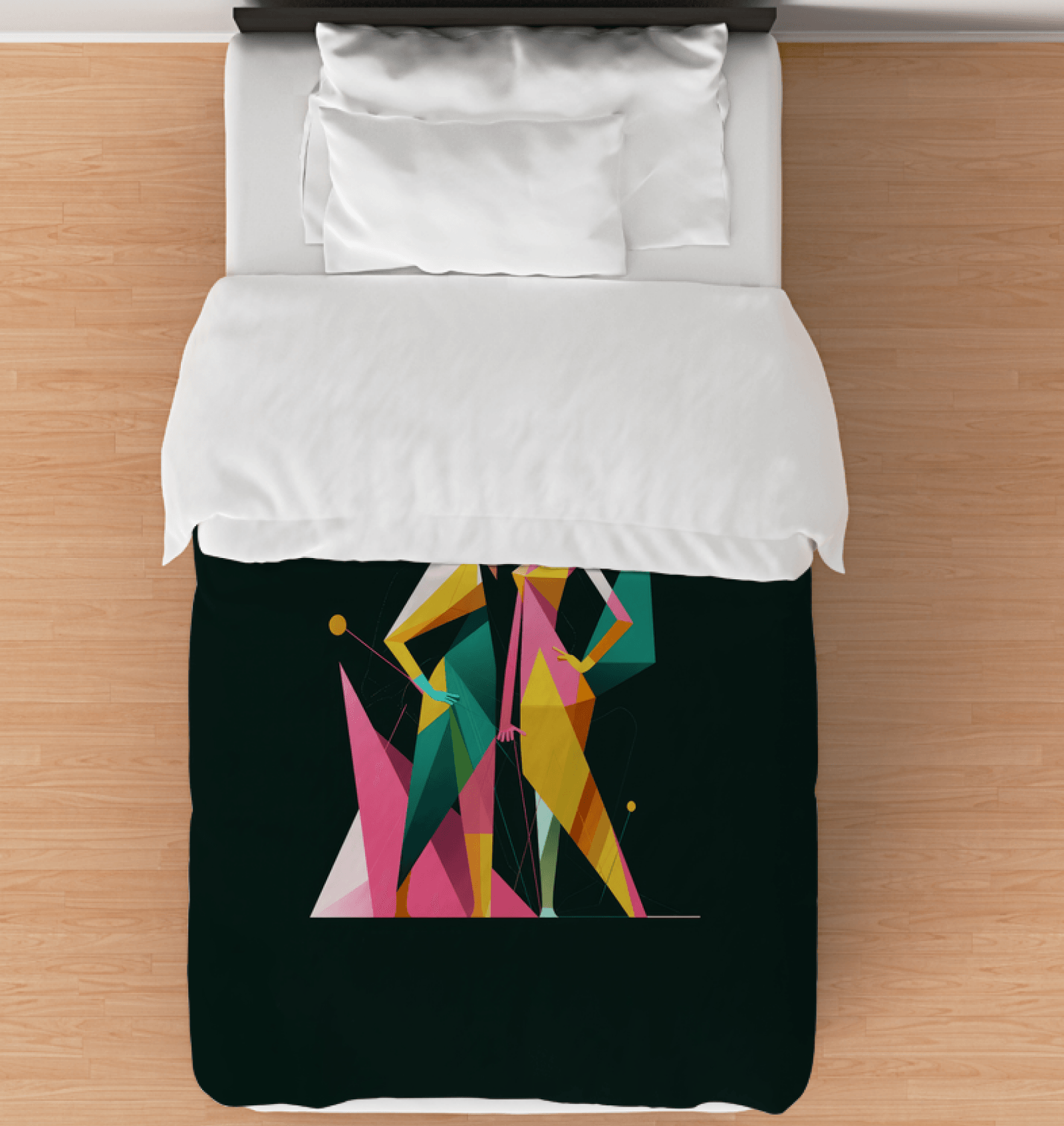 Abstract Inspiration Asleep Fashion Art Duvet Cover - Beyond T-shirts