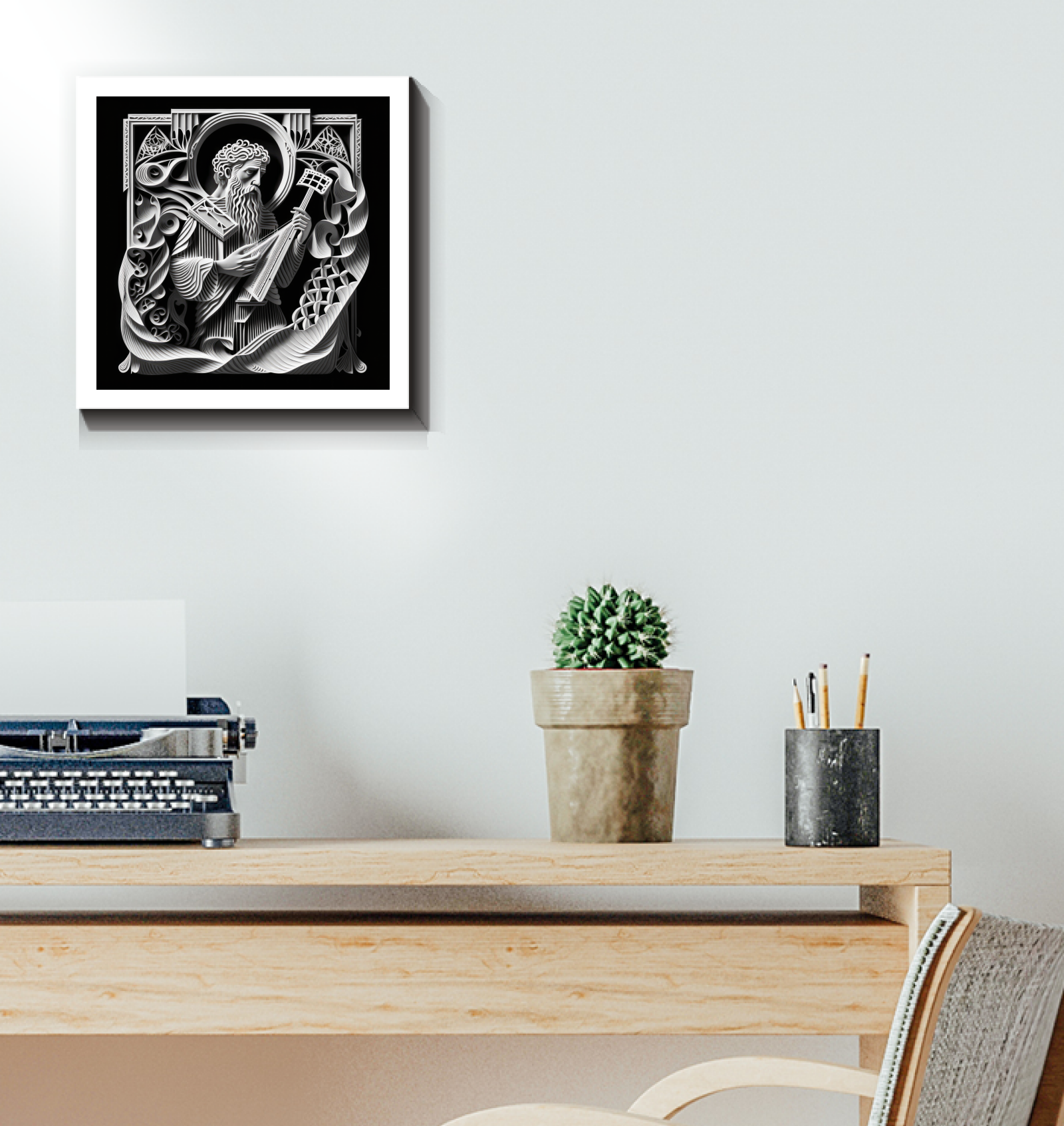 Jazz music-inspired wall art for home decor
