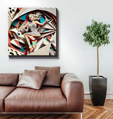 Harmonica Harmony Wrapped Canvas