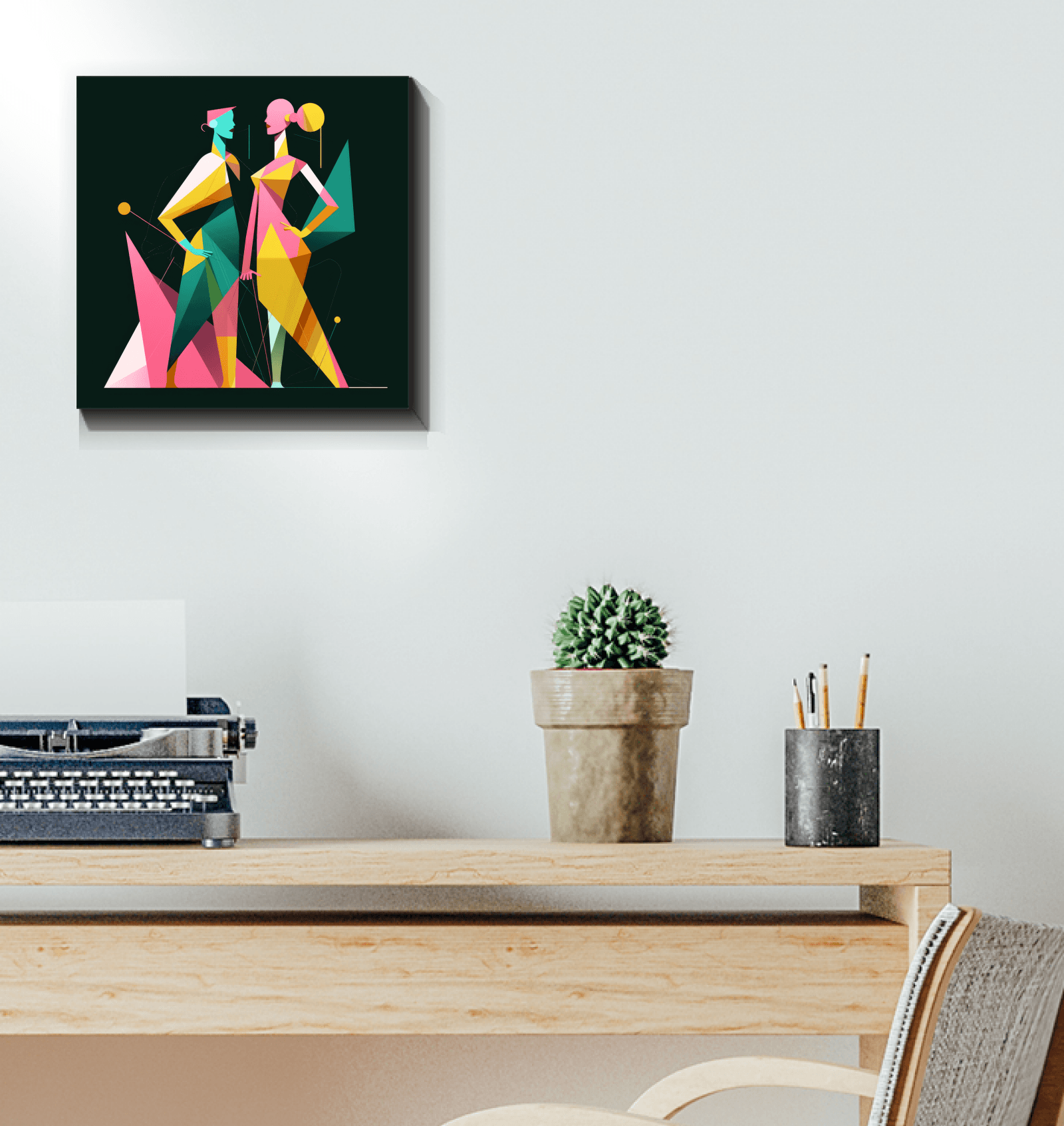 Chic Couture Abstract Expression Canvas - Beyond T-shirts