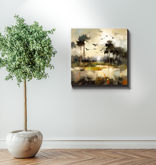 Coastal Serenade Landscape Wrapped Canvas