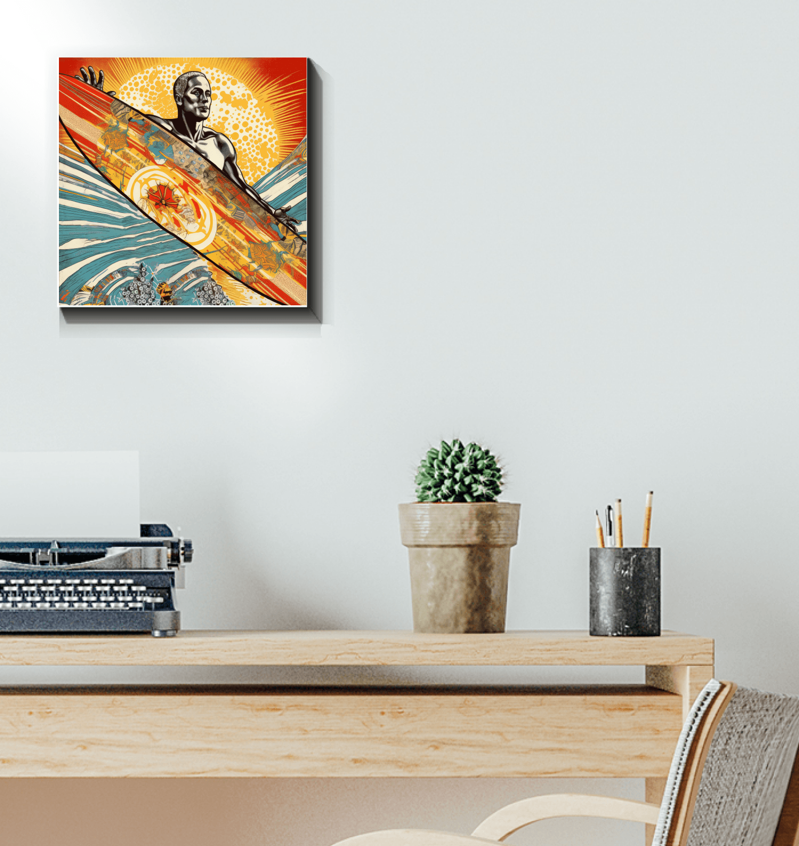 Surfer's Haven Canvas Art - Beyond T-shirts