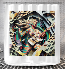 Guitar Groove Music Shower Curtain