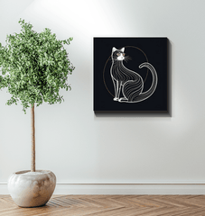 Majestic Sphynx Cat Mystic Gaze Canvas - Beyond T-shirts