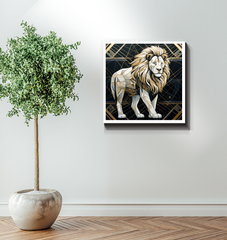 Majestic Lion Sunset Gaze