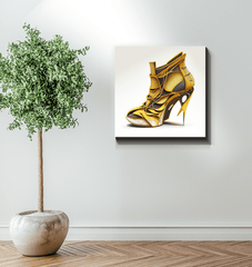 Unveiling Futurism: Shoe Inspired Canvas Art - Beyond T-shirts