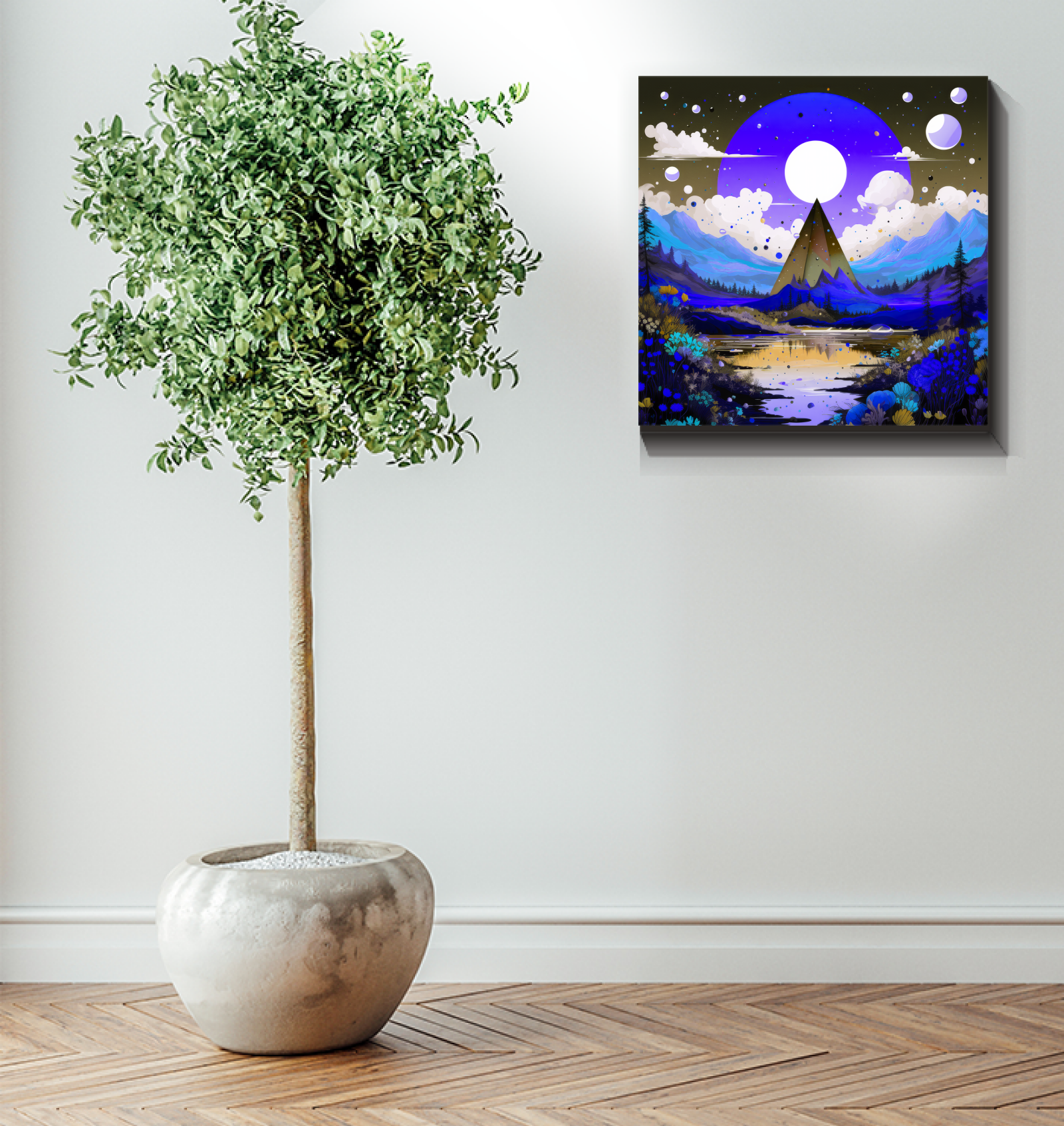 Majestic Monoliths Rocky Landscape Canvas