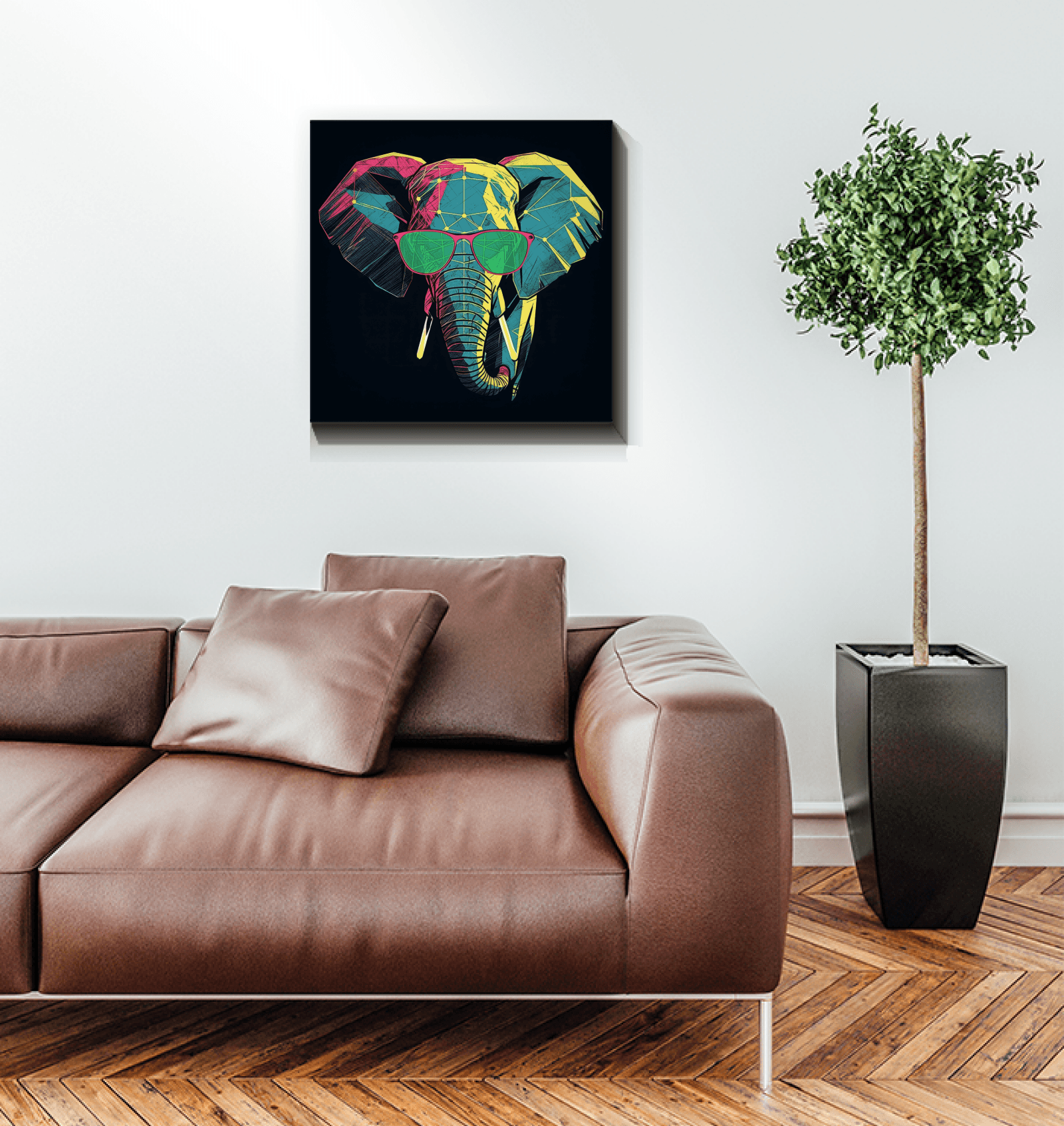 Elephant Family Bond Canvas Print - Beyond T-shirts