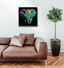 Elephant Family Bond Canvas Print - Beyond T-shirts