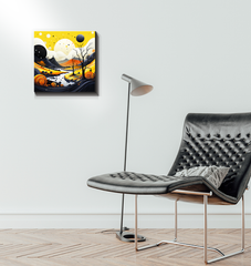 Tranquil Tropical Tapestry Beach Landscape Canvas