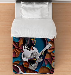 Pop Art Guitar Grooves Comforter