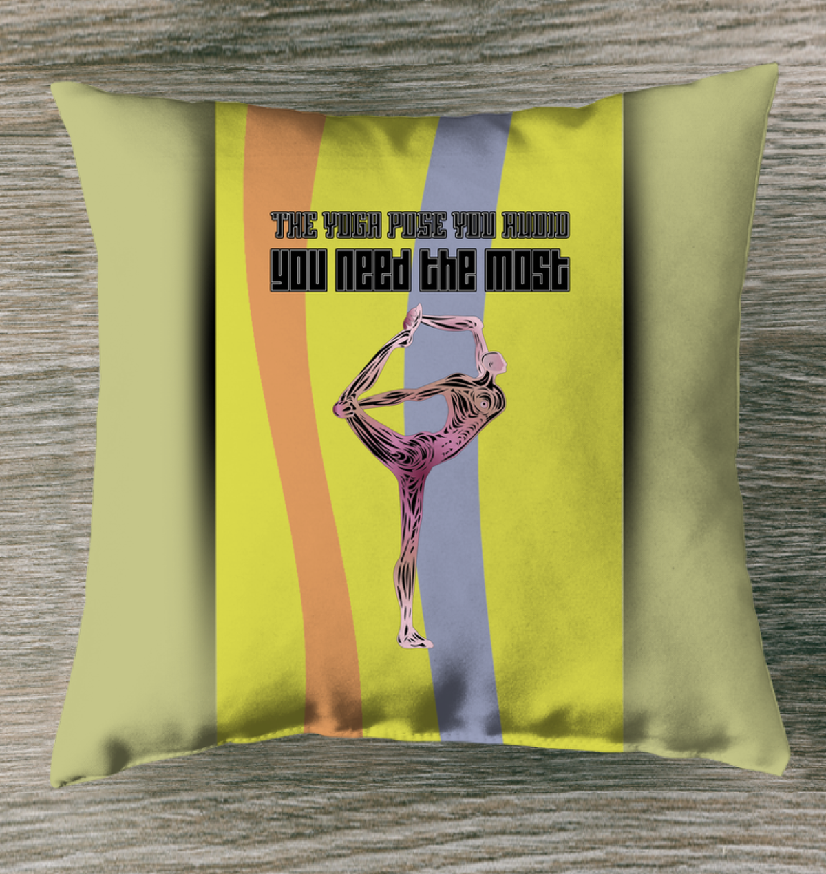 Buddha's Bliss Indoor Pillow with serene design.