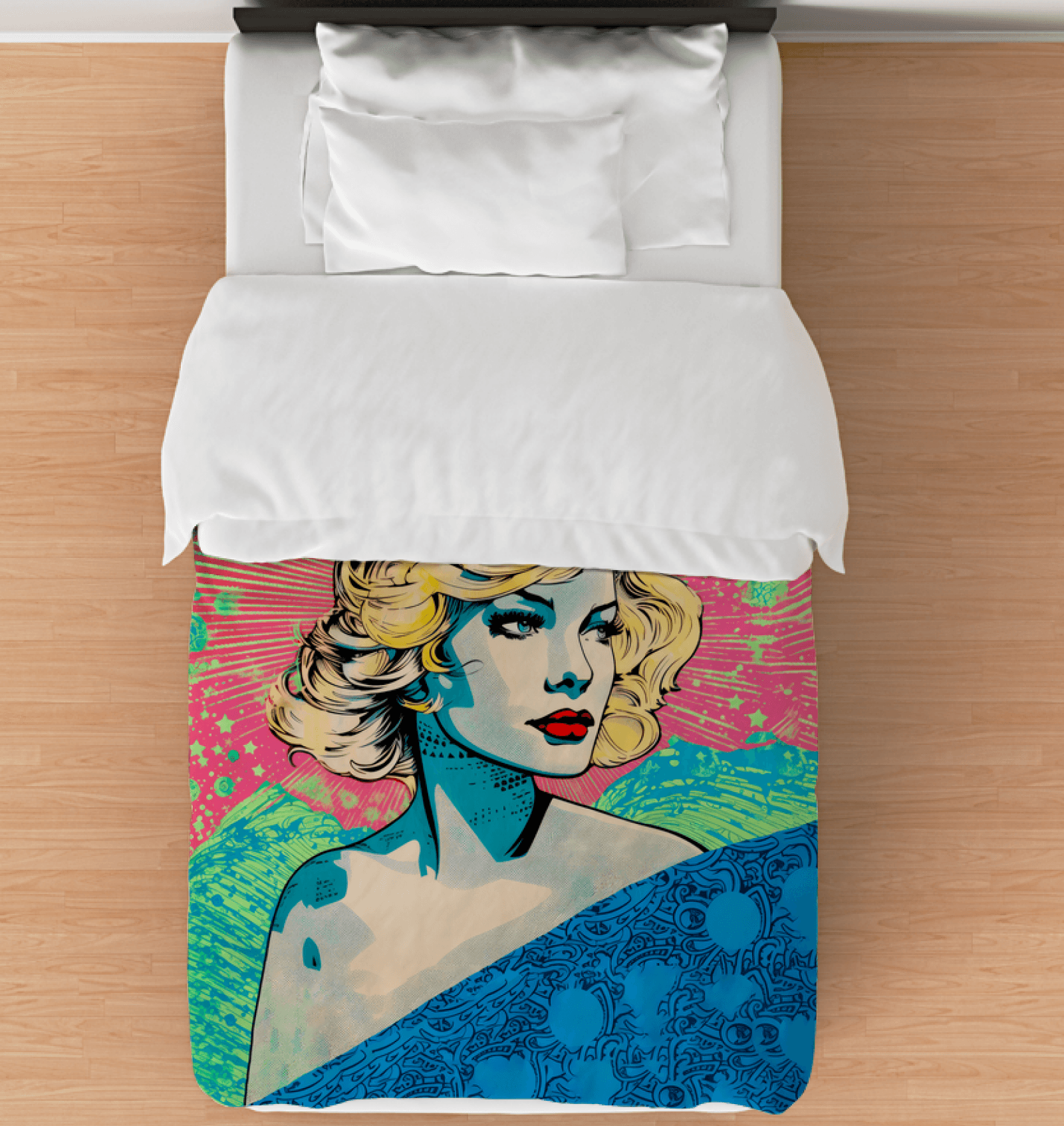 Wave Rider Bed Comforter - Beyond T-shirts