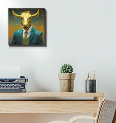 Deer's Serene Woodland Wrapped Canvas