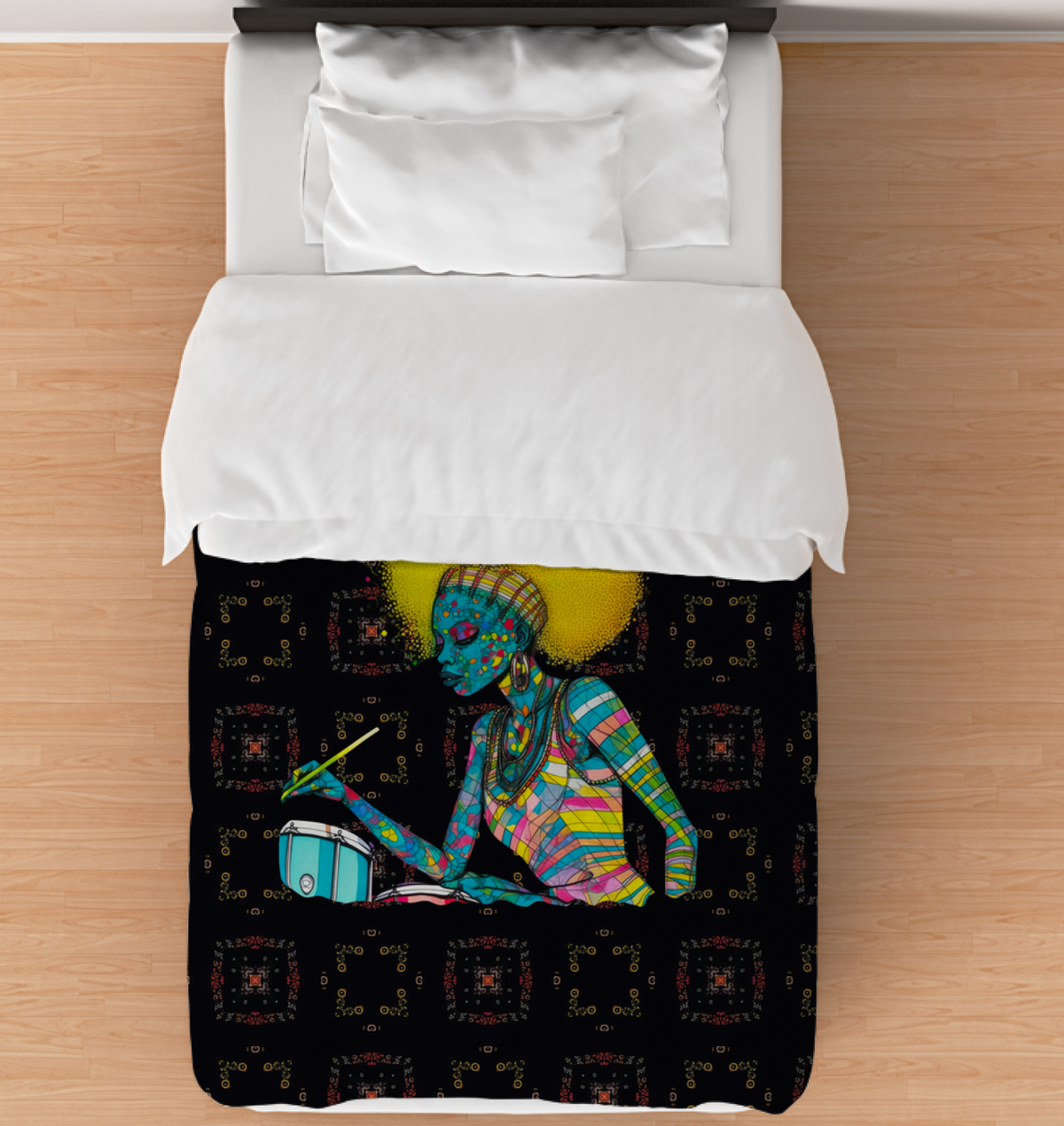 Meadow Serenity Comforter - Floral Print Bedding.