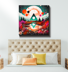 Majestic Mesas Desert Landscape Canvas