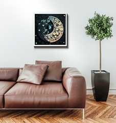 Home decor canvas illustrating electrical balance.