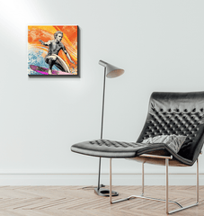 Surfing Aura Canvas Print - Beyond T-shirts