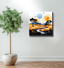 Whispering Waterfalls Landscape Canvas
