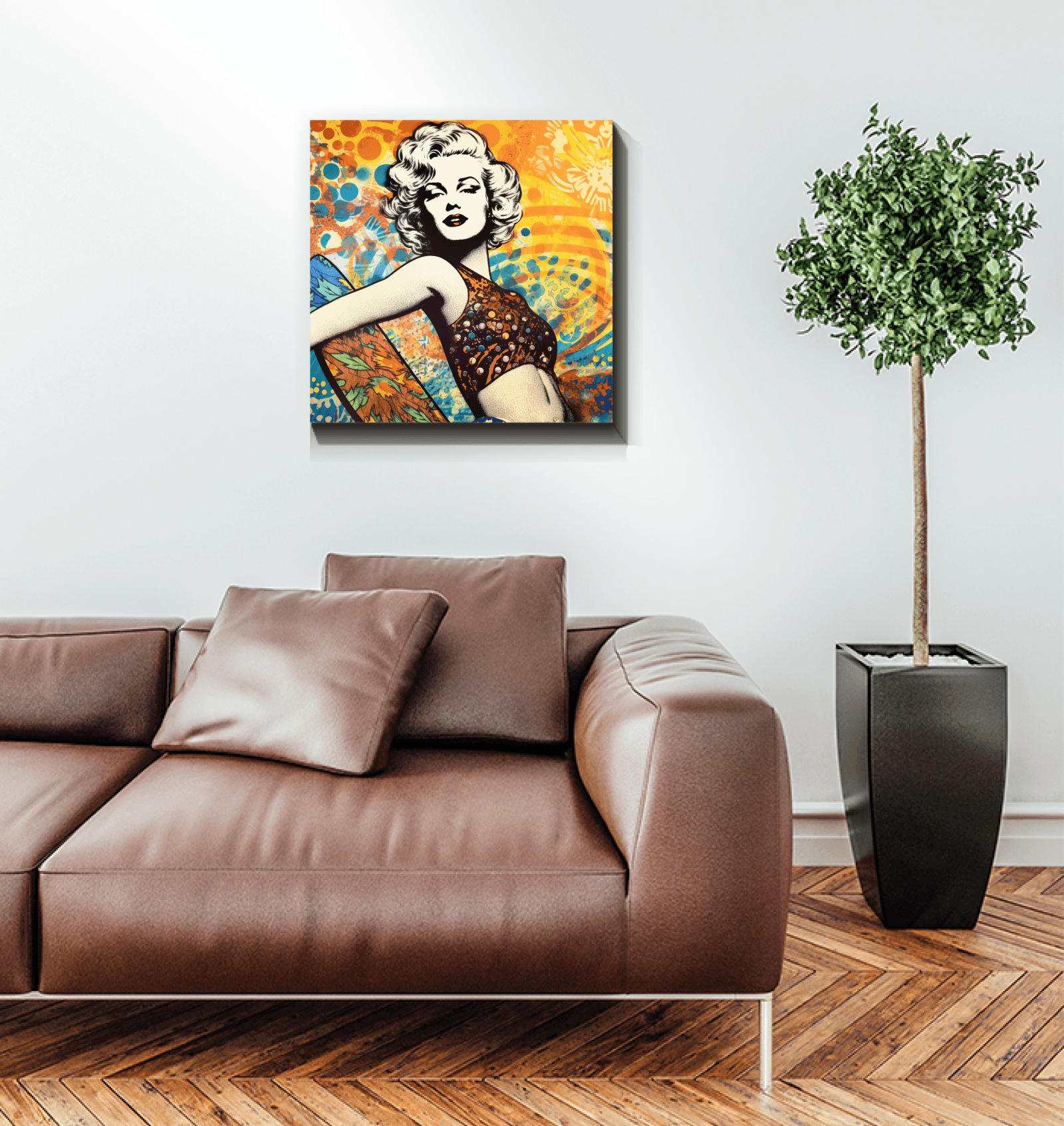 Modern surf art Surfing 5 06 Canvas piece