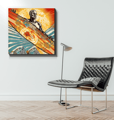 Surfer's Haven Canvas Art - Beyond T-shirts