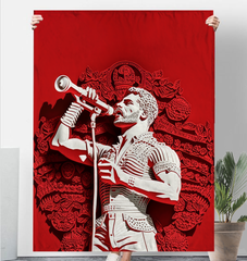 Metal Mania Art Sherpa Blanket