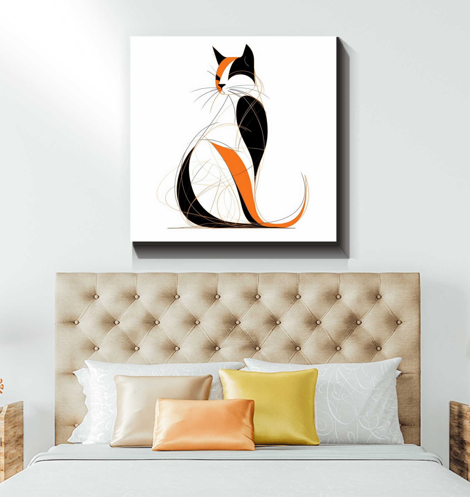 Graceful Cat Watercolor Dream Canvas - Beyond T-shirts