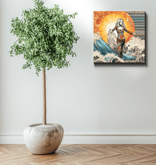 Surfing Adventure Canvas Print - Beyond T-shirts