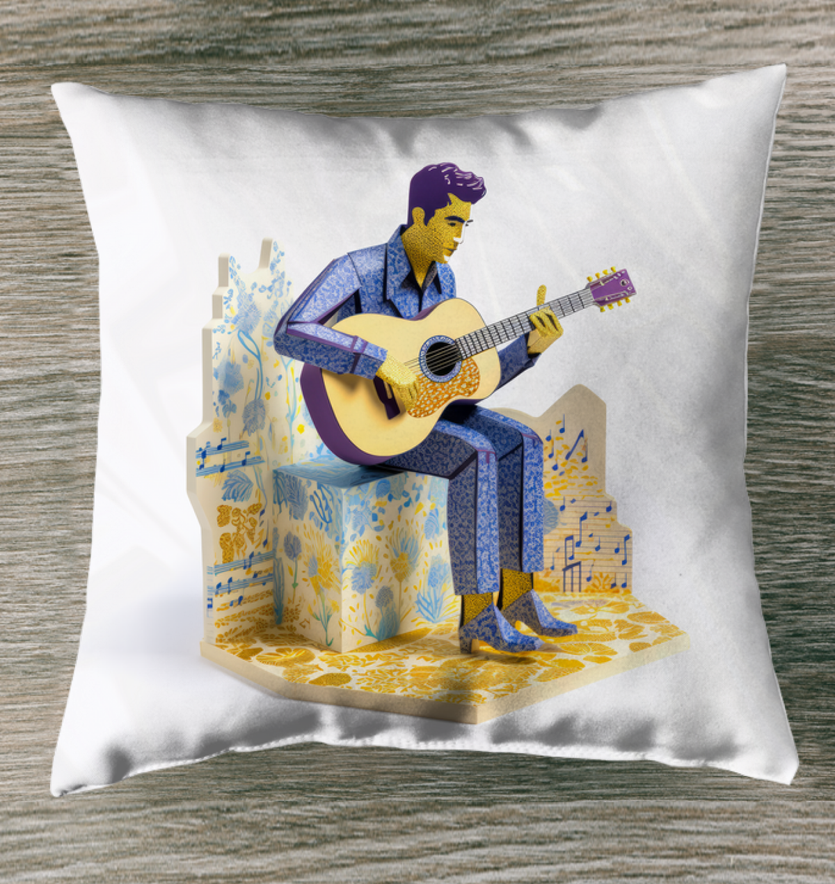 Charming indoor pillow featuring delicate birds in flight for stylish comfort.