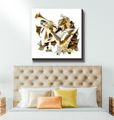 Crescendo Cloud Wrapped Canvas