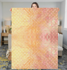 Honeycomb Hurdle Texture Sherpa Blanket