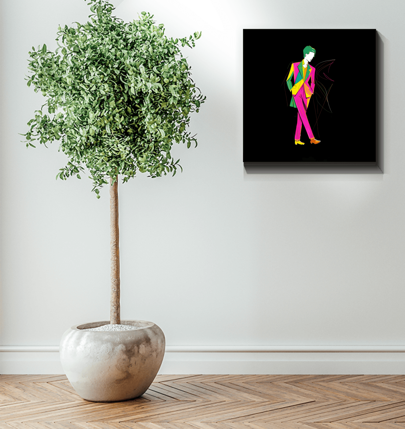 Fashionably Floral Canvas Art - Beyond T-shirts