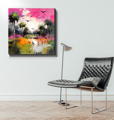 Rolling Meadows Landscape Wrapped Canvas