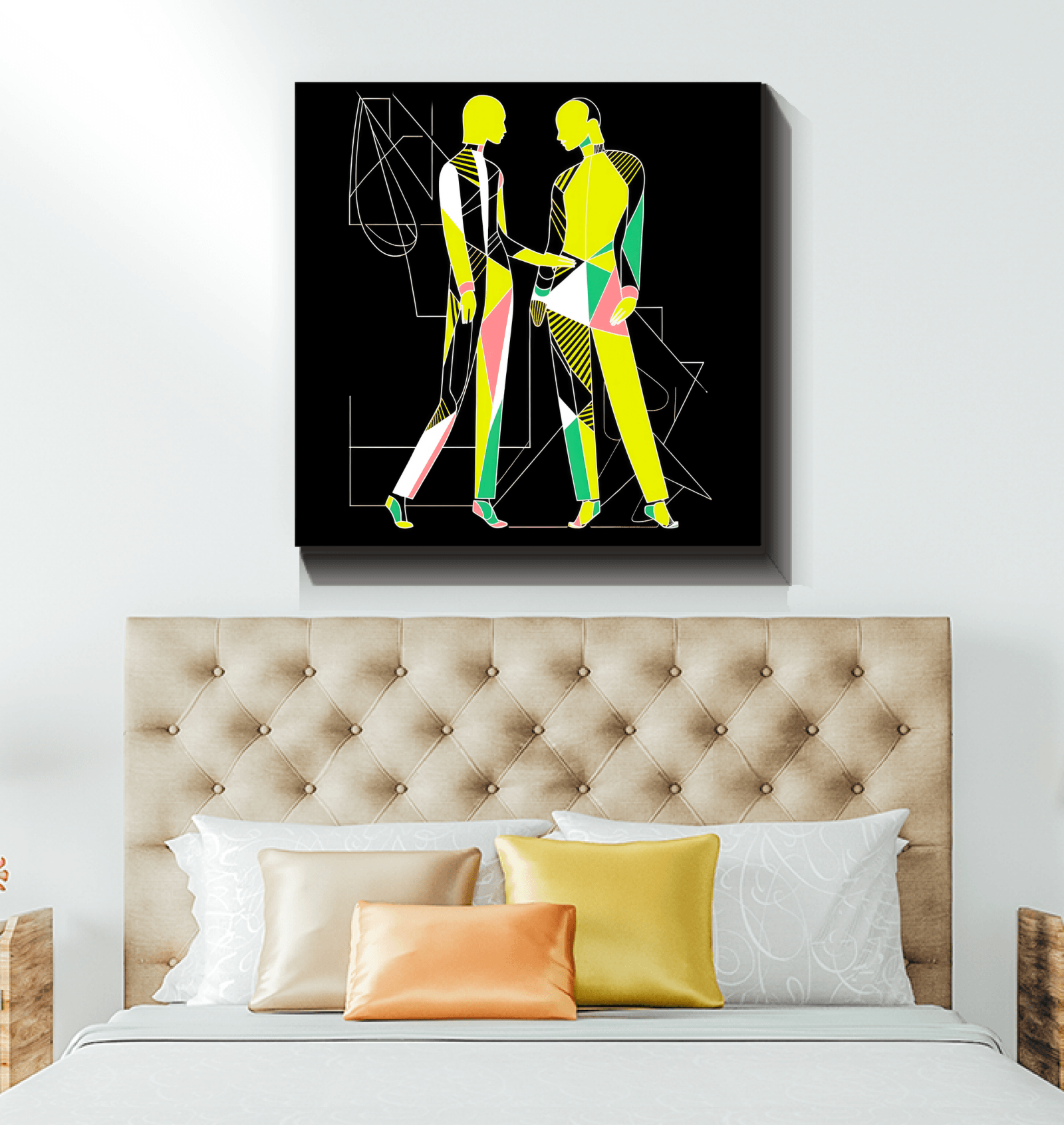 Chic Couture Abstract Art Canvas - Beyond T-shirts