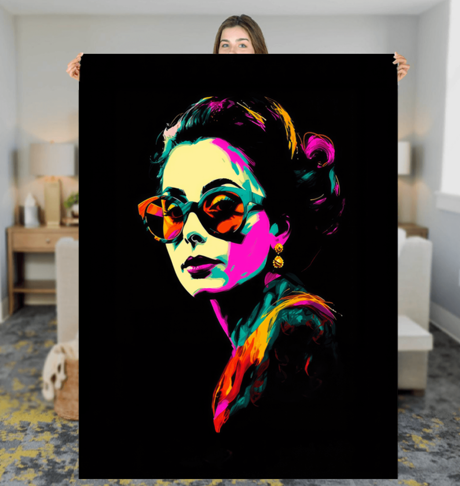 Urban Street Art Graffiti Sherpa Blanket - Beyond T-shirts