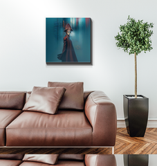 Mystical artwork highlighting living room decor style