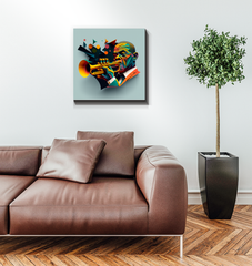 Disco Fever Wrapped Canvas