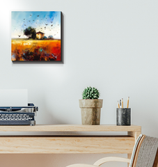 Fields of Gold Harvest Wrapped Canvas