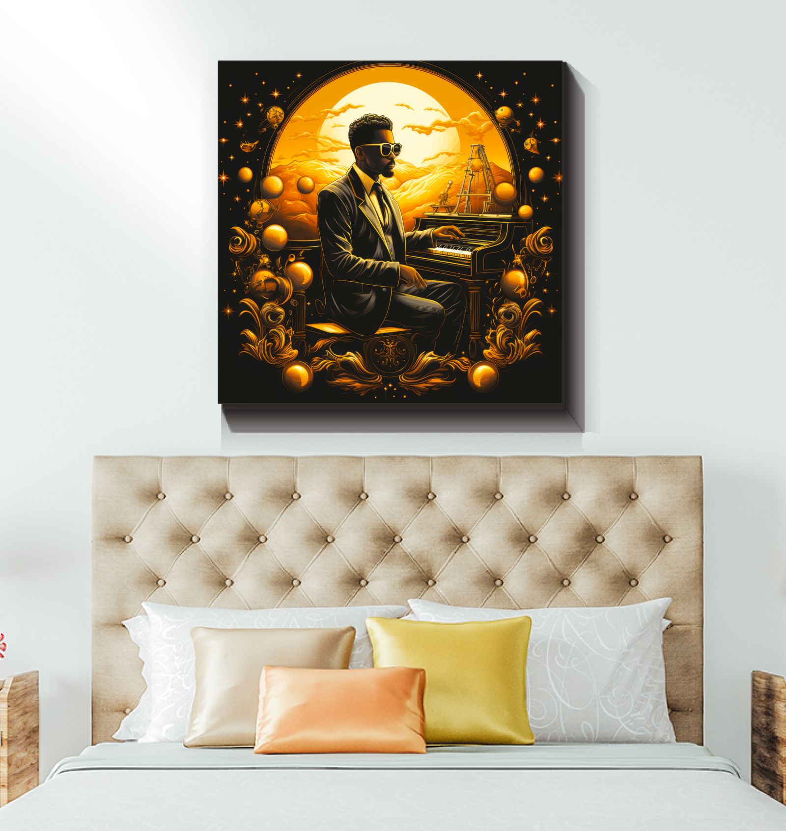 Disco Dreams Retro Dance Floor Canvas Print