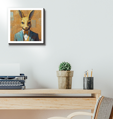 Regal Lion King Wrapped Canvas - Side Angle.