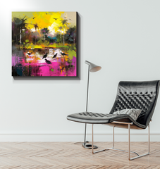 Rolling Hills Landscape Wrapped Canvas