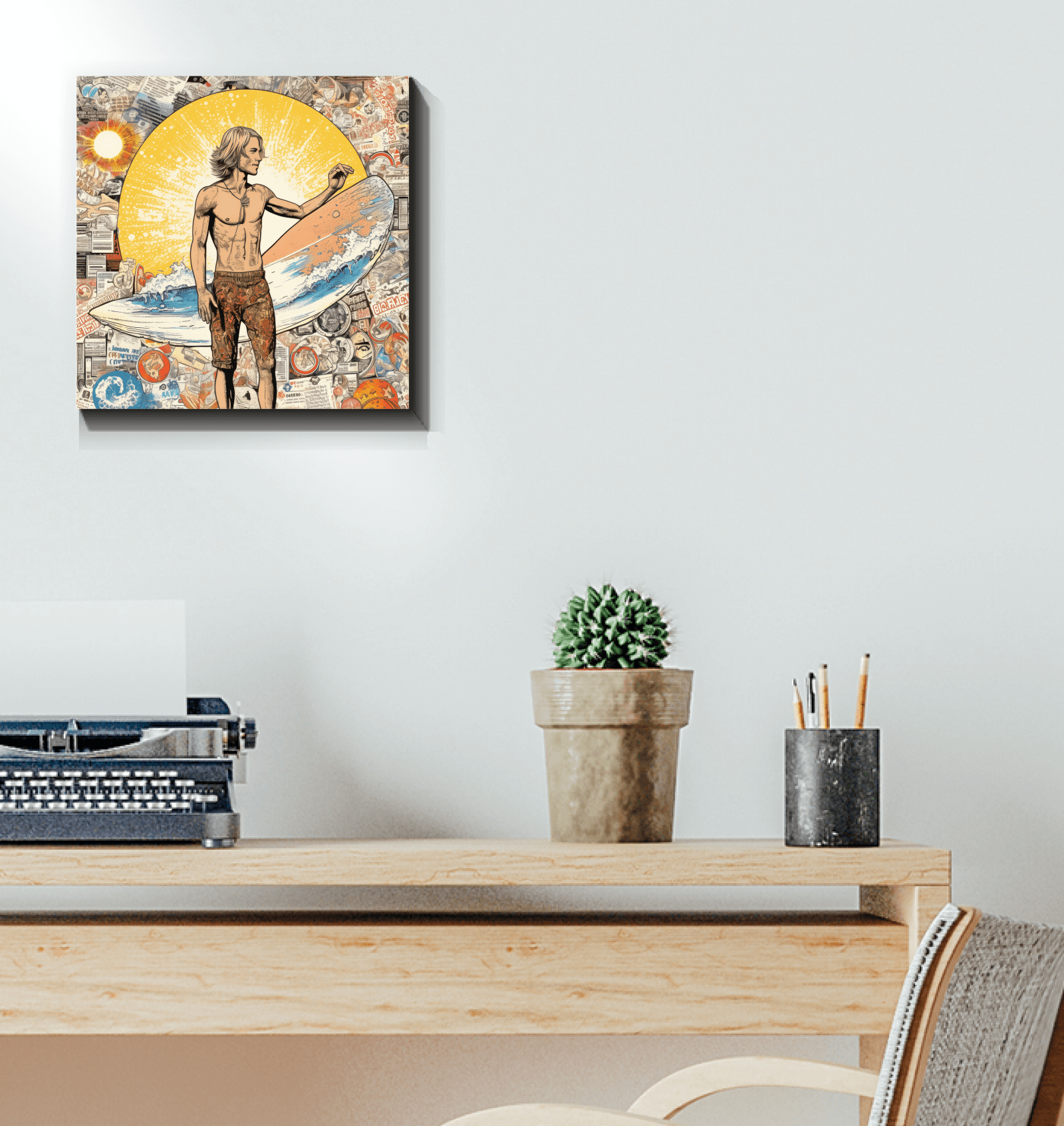 Surfing Dreams Canvas Art Print - Beyond T-shirts