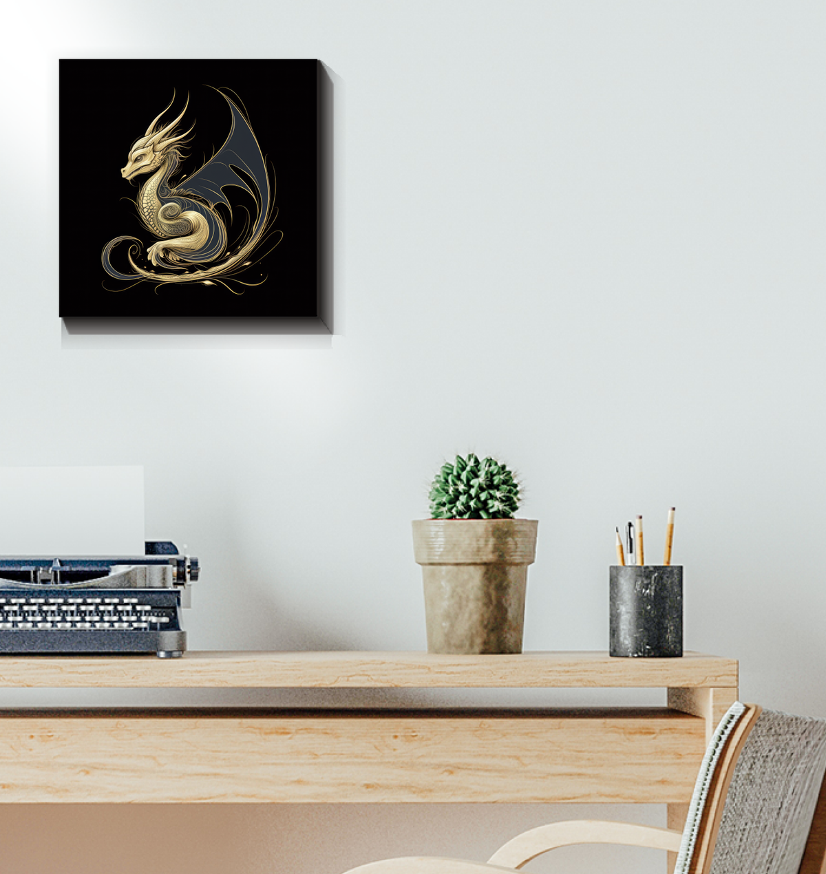 Majestic Dragon Sky Dance Canvas