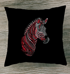 Elegant Zebra Sunset Pillow