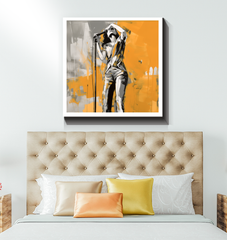Mystical Mirage Minimalist Abstract Wrapped Canvas