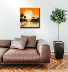Autumn's Embrace Wrapped Canvas