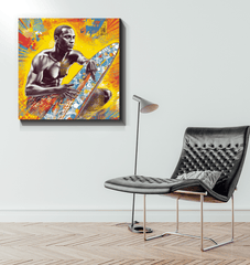 Contemporary design of Surfing 5 16T Wrapped Art