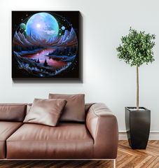 Majestic Maples Autumn Landscape Canvas