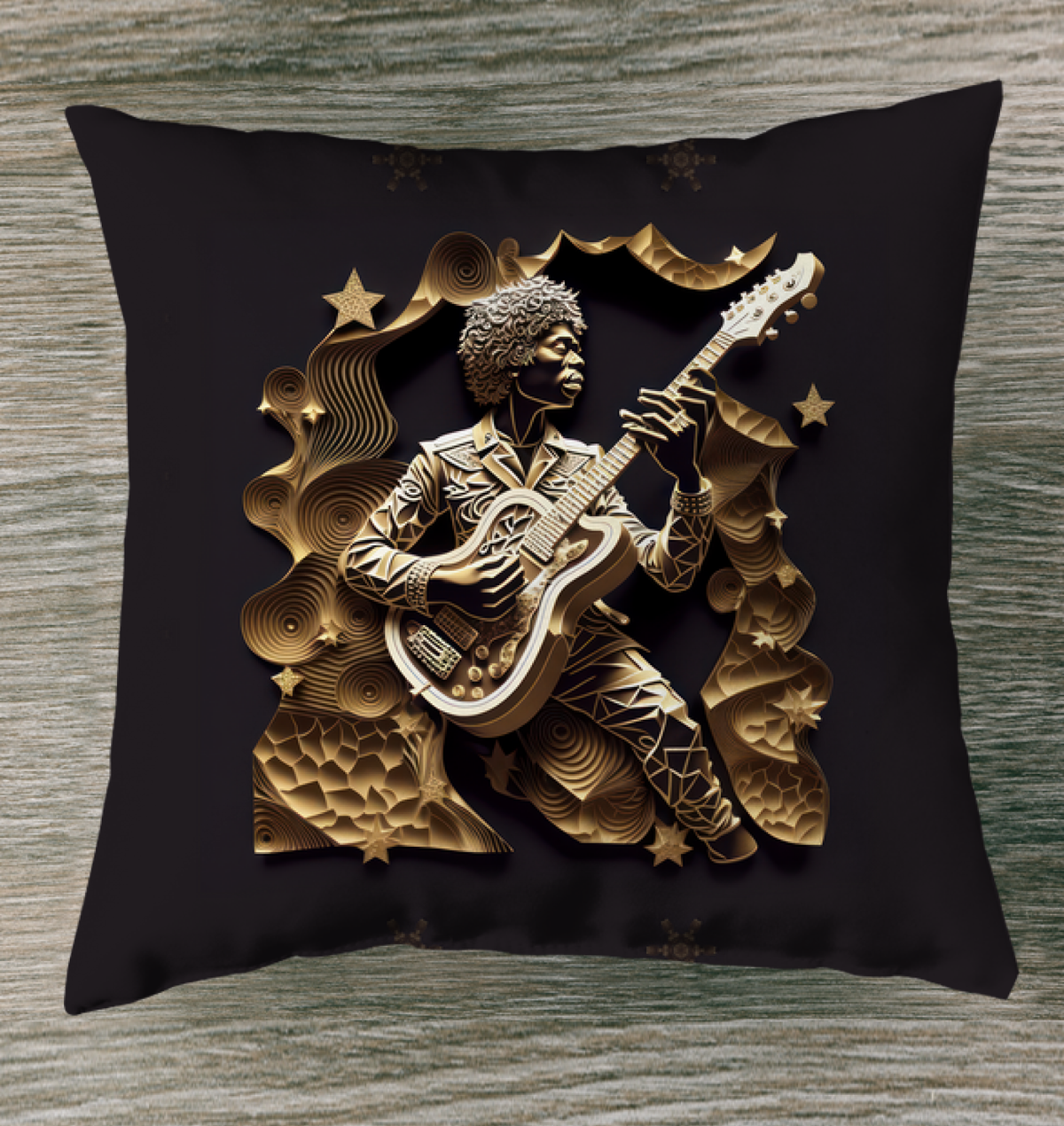 Musical Mandala Magic Indoor Pillow